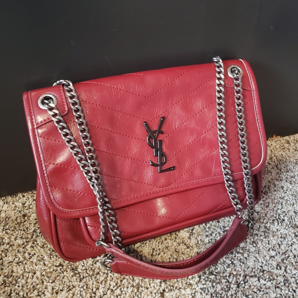 Burgundy Crossbody Bag !NOT AUTHENTIC BRAND!